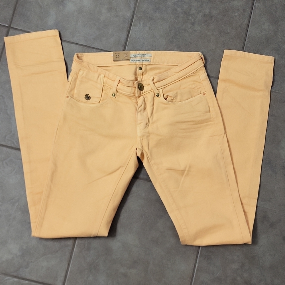 NWT Maison Scotch La Parisienne Skinny Fit Jeans W25 L32 Apricot